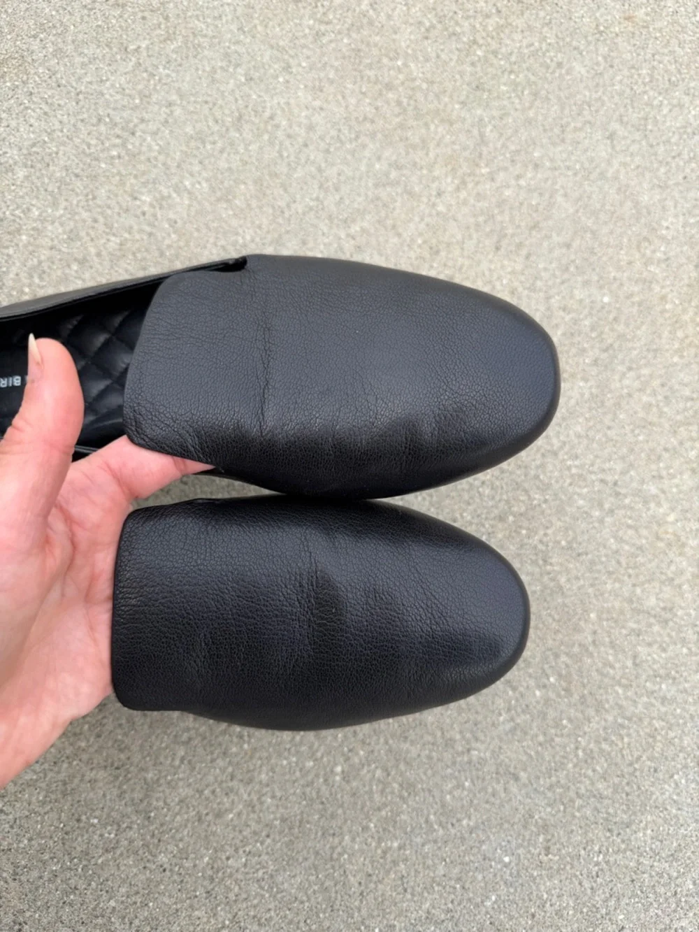 Birdies The Starling Women's 11 Black Leather Shoe Loafer Comfy Travel Slip
